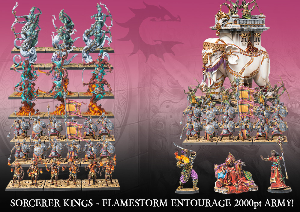 Flamestorm Entourage 2000pt Army - Sorcerer Kings